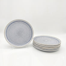 Load image into Gallery viewer, Reactive Ash Blue Glaze Stoneware Dinnerware Set Dinner Plates 10.5"