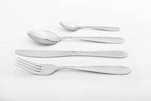 Load image into Gallery viewer, Cutlery Sets Stainless Steel Hammered Effect Handle Silver Glim&Glam
