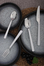 Load image into Gallery viewer, Cutlery Sets Stainless Steel White ABS Handle