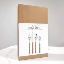 Load image into Gallery viewer, Cutlery Set Acacia Wooden Handle Stainless Steel Fork Spoon Sets Glim & Glam