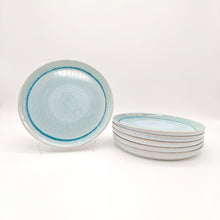 Cargar imagen en el visor de la galería, Reactive Blue Glaze Stoneware Dinnerware Set Dinner Plates 10.6"