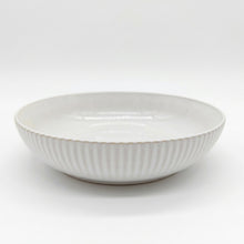 Load image into Gallery viewer, Reactive Cream Glaze Stoneware Dinnerware Set Pasta Bowls 8.5"