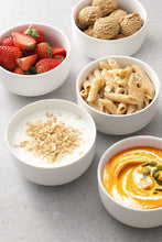 Load image into Gallery viewer, Cereal Bowl Set Rice Soup Bowls White Porcelain,Microwave Dishwasher Safe Gift