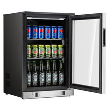 Load image into Gallery viewer, Beverage Refrigerator Glass Door Lock 88L 110 Cans Automatic Defrosting Cooler