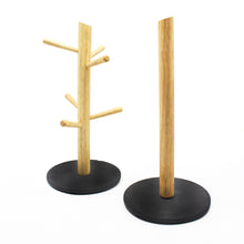 Load image into Gallery viewer, Kitchen Roll and 6 Mug Tree Holder Stand