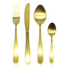 Load image into Gallery viewer, cutlery sets brushed gold glim&glam
