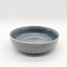 Load image into Gallery viewer, Reactive Ash Blue Glaze Stoneware Dinnerware Set Pasta Bowls 7.8"
