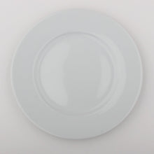 Load image into Gallery viewer, Dessert Side Plates Set Porcelain White Rim Microwave Dishwasher Safe
