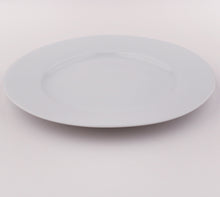 Load image into Gallery viewer, Dinner Plates Set Porcelain White Rim Microwave Dishwasher Safe
