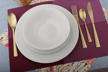 Load image into Gallery viewer, Dinner Set Plates Bowls Dinnerware White Porcelain Rim Microwave Dishwasher Safe Gift

