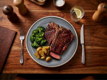 Load image into Gallery viewer, Reactive Grey Glaze Stoneware Dinnerware Set Nordic Pebble Dinner Plates 10.6"
