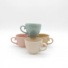 Load image into Gallery viewer, Coffee Mugs 4pc Set 15oz Large Tea Cups Assorted Colours Scrolled Handle
