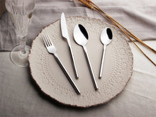 Load image into Gallery viewer, Cutlery Sets Stainless Steel Spoon Fork 16 24 32 Piece Set Solid Forged Steel Handle Bar Dishwasher Safe Glim&amp;Glam
