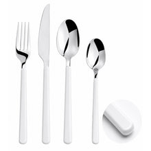 Load image into Gallery viewer, Cutlery Sets Stainless Steel White ABS Handle
