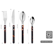 Cargar imagen en el visor de la galería, Cutlery Set Stainless Steel Fork Spoon Sets Anydate Glim &amp; Glam Resin

