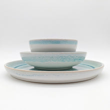 Cargar imagen en el visor de la galería, Reactive Blue Glaze Stoneware Dinnerware Set Dinner Plates 10.6"
