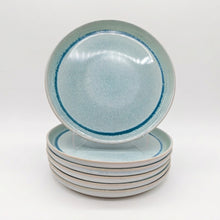 Cargar imagen en el visor de la galería, Reactive Blue Glaze Stoneware Dinnerware Set Dinner Plates 10.6"

