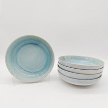 Cargar imagen en el visor de la galería, Reactive Blue Glaze Stoneware Dinnerware Set Salad Bowls 7.6"
