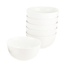 Load image into Gallery viewer, Cereal Bowl Set Rice Soup Bowls White Porcelain,Microwave Dishwasher Safe Gift
