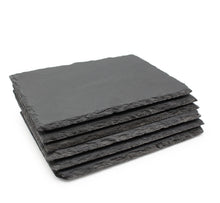 Load image into Gallery viewer, Slate Tapas Sushi Cheese Board Restaurant Dining Serving Plate Platter Tray 6pc Set
